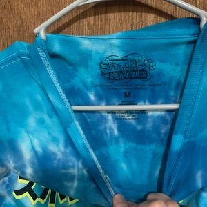 tiedye sponebob vintage t